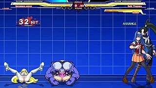 Hey, ever seen Kuromaru take on Arcana Heart in wild action?