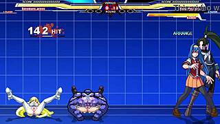 Hey, ever seen Kuromaru take on Arcana Heart in wild action?