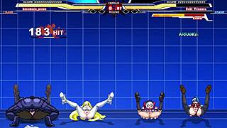 Hey, ever seen Kuromaru take on Arcana Heart in wild action?