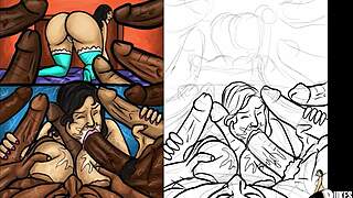 can this latin milf handle sucking those huge black cocks while cheating on her husband?