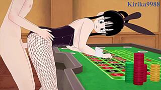 android 18 and chi-chi bunny girls in wild dragon ball hentai