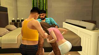 mark maxil and nin lupe explore carnal prostate pleasures in bisexual gay action