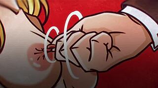 A suggestive call to the vagina in this horny secretary's office scene