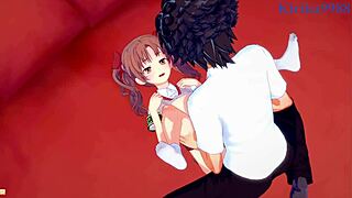 mikoto misaka and kuroko shirai in intense sex from a certain scientific railgun hentai
