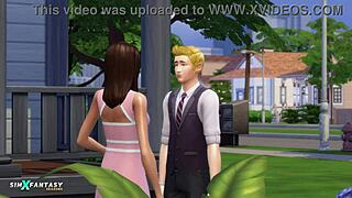 Day Of Love: Alice Spencer-Kim Experiences Intense Assfucking In The Sims 4