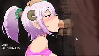 Succubus Covenant sukupolven 1 hentai-peli pornonäytejakso 12 game over -seksikohtaus pinkkitukkaisella demontytöllä