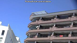 Picked up a girl at the cafe and gave her a HARD FUCK in ALL HOLES.