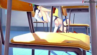 Android 18 and Videl Explore Lesbian Sex in Dragon Ball Zex Fantasy