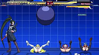 Hey, ever seen Kuromaru take on Arcana Heart in wild action?