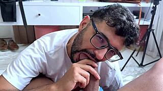 Marcos Goiano Bends Me Over For A Quickie Creampie With His Monster Cock