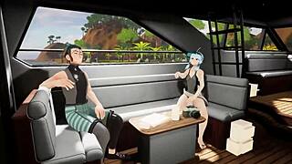 Futanari Girls Tease Naked On Desert Island Photoshoot