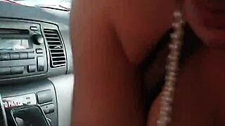 Samantha performs oral outdoors