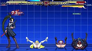 Hey, ever seen Kuromaru take on Arcana Heart in wild action?