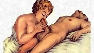 Vintage Erotic Illustration with STUNNING Retro Charm