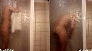 Friends Freshen Up Together After a Private Moment