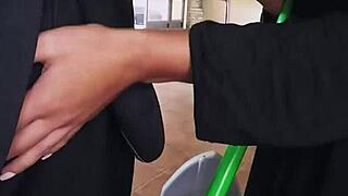 Hey, wanna see this short-haired teen take on a massive cock in her tight ass?