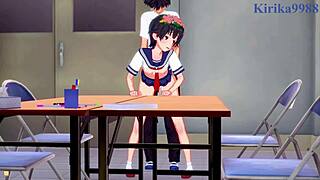 mikoto misaka and kuroko shirai in intense sex from a certain scientific railgun hentai