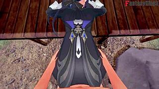 check out clorinde's wild blowjob in genshin impact fantasy