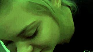 sexy blonde gf blows in gym during workout 💪