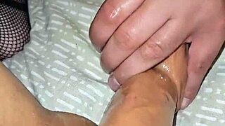 Mature latina housewife shows juicy ass and pussy in bedroom.