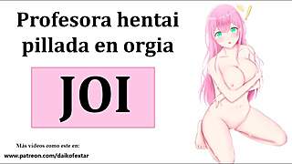 can you handle joi orgy with hentai teacher?