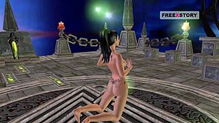 indian teen girl explores sexy positions in 3d cartoon