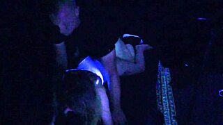 carrie b dives into extreme blacklight fuck fest with deepthroat choking and hardcore pussy pounding