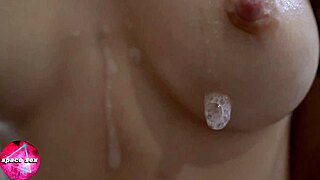 Girl Plays With Titties Closeup