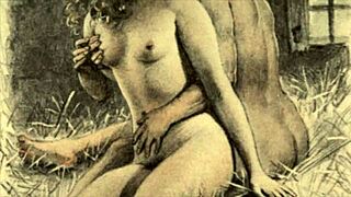 Vintage erotic drawings featuring anime hentai and retro cartoons