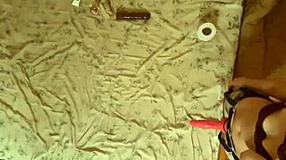 Girl dominates and pegs sissy boy Sasha Earth doggystyle.