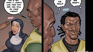 I’m stunned by this big ass nun sucking cock