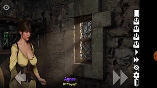 Watch Agnes Return In Corruption Town Update! Big Tits And Ass Action!