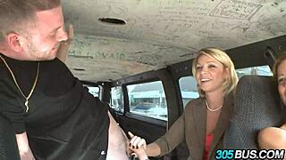 Blonde mommy craves young cock in public outdoor scene