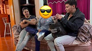 I stripped our straight Mexican model and ended up sucking him off