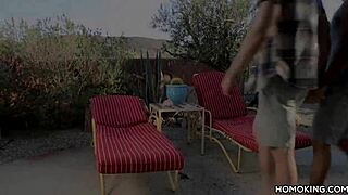 horny gay bodybuilders rim and fuck outdoors