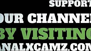 latina plays with ass on webcam?