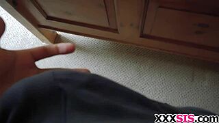 brunette maya bijou GETS FUCKED BY STEP BRO