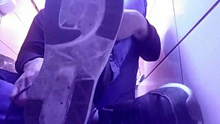 Showing my new pink socks and tired feet.