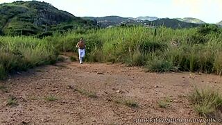 Tarra White is enjoying some outdoor activities with a partner in various positions