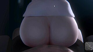 Damn! Hentai Charlotte Screws a Ghost in Wild TV Scene Part 2!