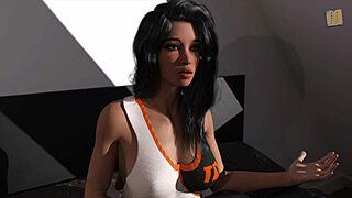 brunette amateur bends over for monster cock in missionary