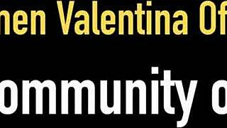 Oiled up carmen valentina dildo fucks her pretty plump pussy in lingerie