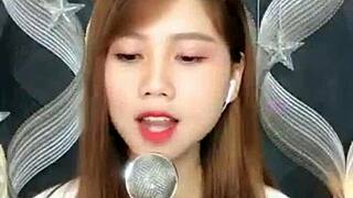 Korean live webcam show with a hot girl