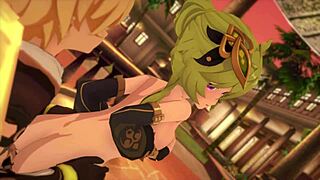 garden collei from genshin impact comes alive in this 3d cartoon hentai with a natural twist.