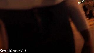 Candid Babe with Perfect Ass Caught in Tight Seethrough on Street in High Definition