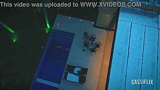 POOL PARTY WITH FRIEND'S BOYFRIEND CRAZY TO EAT MY ASS