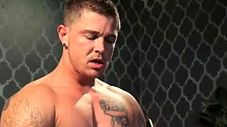 Naughty sheets and hot gay blowjob action