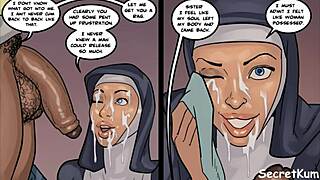 I’m stunned by this big ass nun sucking cock