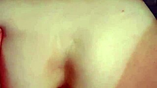 hot brunette rides cock and gets anal creampie in tight ass 😈