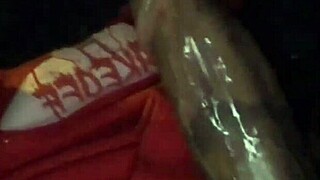 BBW gives sloppy head to monster cock